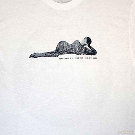 Beyonce: Beyonc?? Unisex T-Shirt: Worldwide Renaissance Tour 2023 (White) (Back Print & Ex-Tour) (X-Large)