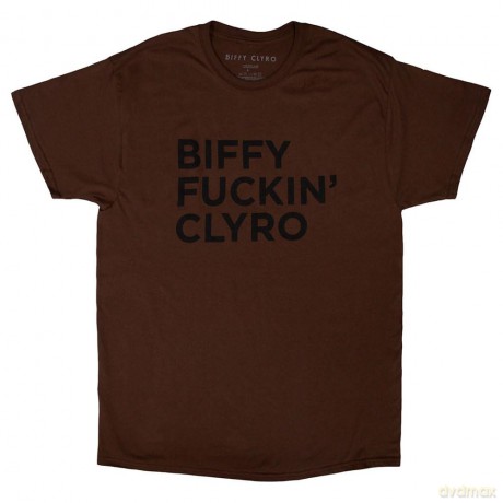 Biffy Clyro: Unisex T-Shirt: Biffy Fucking Clyro (Brown) (X-Large)
