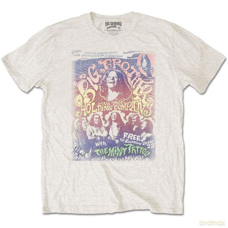 Big Brother & The Holding Company: Unisex T-Shirt: Selland Arena (Natural) (Medium)