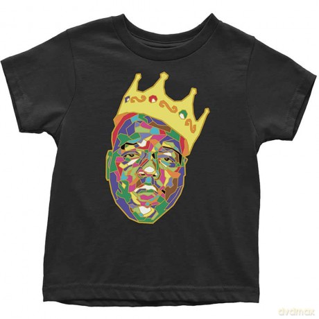 Biggie Smalls: Kids Toddler T-Shirt: Crown (Black) (4 Years)