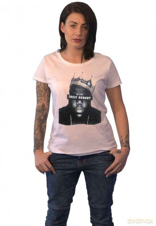 Biggie Smalls: Ladies T-Shirt: Trust Nobody (White) (16)
