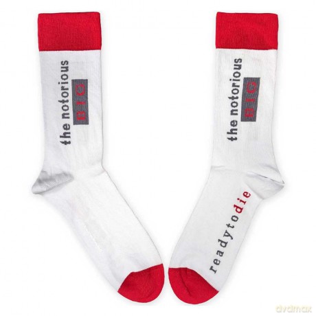 Biggie Smalls: Unisex Ankle Socks: Ready To Die (White) (UK Size 7 - 11)