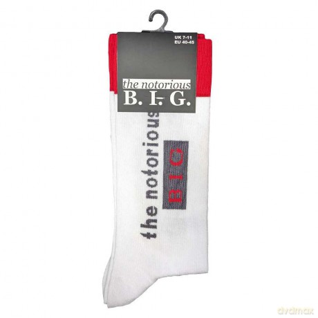 Biggie Smalls: Unisex Ankle Socks: Ready To Die (White) (UK Size 7 - 11)