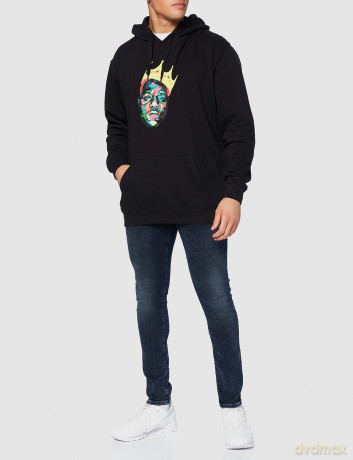 Biggie Smalls: Unisex Pullover Hoodie: Crown (Black) (XX-Large)
