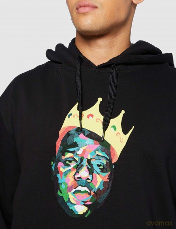 Biggie Smalls: Unisex Pullover Hoodie: Crown (Black) (XX-Large)