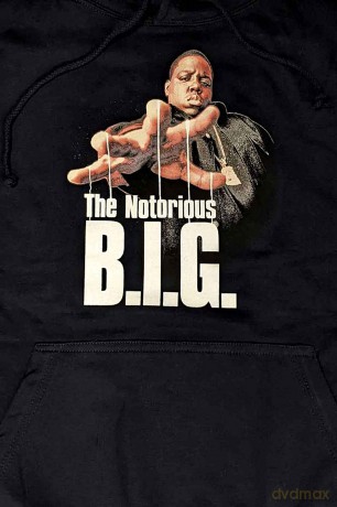 Biggie Smalls: Unisex Pullover Hoodie: Reachstrings (Navy Blue) (Medium)
