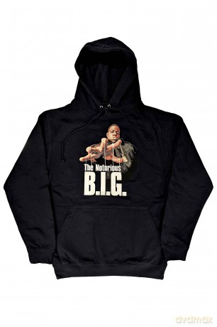 Biggie Smalls: Unisex Pullover Hoodie: Reachstrings (Navy Blue) (Small)