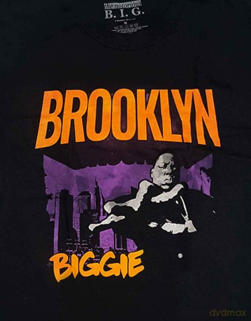 Biggie Smalls: Unisex T-Shirt: Brooklyn Orange (Black) (Medium)