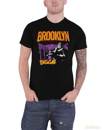 Biggie Smalls: Unisex T-Shirt: Brooklyn Orange (Black) (XX-Large)