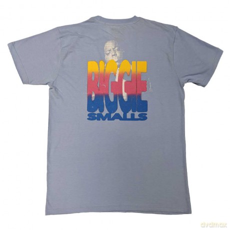 Biggie Smalls: Unisex T-Shirt: Halftone Biggie (Purple) (Back Print) (XX-Large)