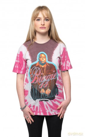 Biggie Smalls: Unisex T-Shirt: Neon Glow (Pink) (Wash Collection) (XX-Large)