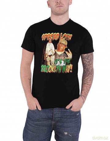 Biggie Smalls: Unisex T-Shirt: Spread The Love (Black) (XX-Large)