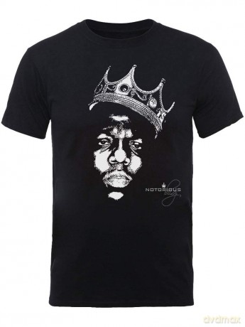Biggie Smalls: Unisex Tee: Crown Face (Medium)