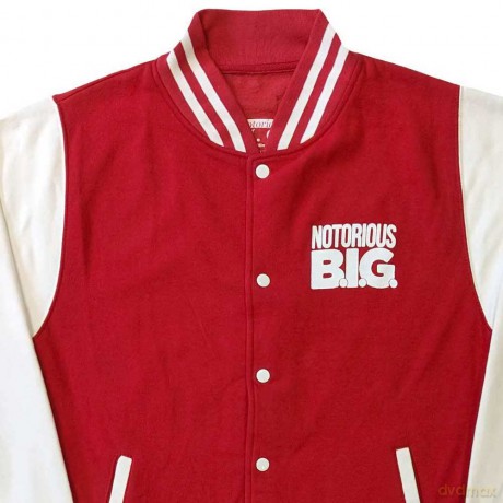 Biggie Smalls: Unisex Varsity Jacket: Reachstrings (Back Print) (Small)