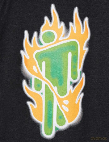 Billie Eilish: Unisex Pullover Hoodie: Airbrush Flames Blohsh (Dark Grey) (Back Print) (XX-Large)