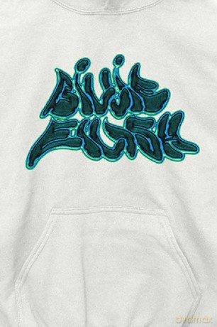 Billie Eilish: Unisex Pullover Hoodie: Graffiti Logo (White) (Small)