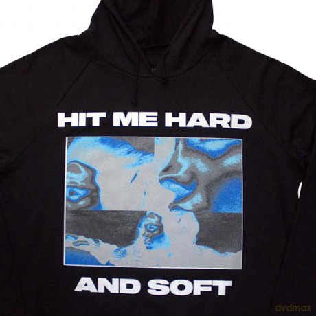 Billie Eilish: Unisex Pullover Hoodie: Hit Me Hard And Soft Negative (Black) (Medium)