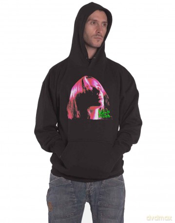 Billie Eilish: Unisex Pullover Hoodie: Neon Shadow Pink (Black) (Large)