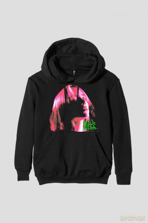 Billie Eilish: Unisex Pullover Hoodie: Neon Shadow Pink (Black) (XX-Large)