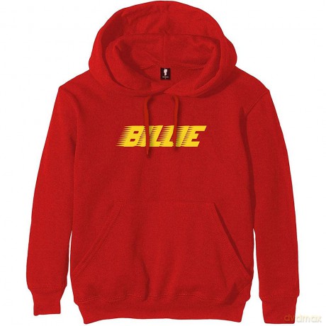 Billie Eilish: Unisex Pullover Hoodie: Racer Logo (Red) (X-Large)