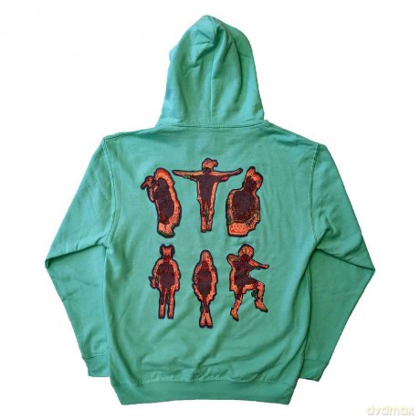 Billie Eilish: Unisex Pullover Hoodie: Silhouettes (Green) (Back Print) (X-Large)
