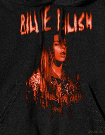 Billie Eilish: Unisex Pullover Hoodie: Spooky Logo (Black) (X-Large)