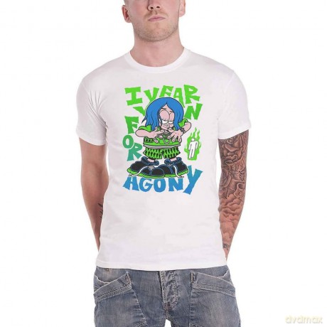 Billie Eilish: Unisex T-Shirt: Agony (White) (Large)