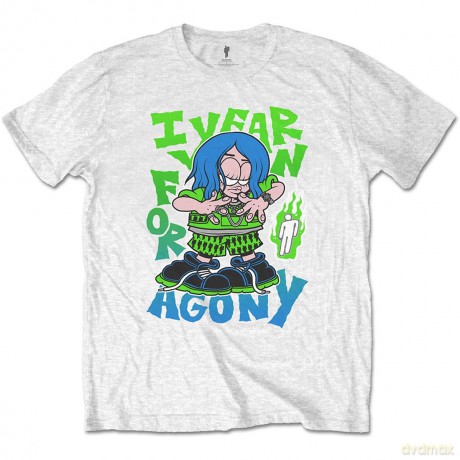 Billie Eilish: Unisex T-Shirt: Agony (White) (Medium)