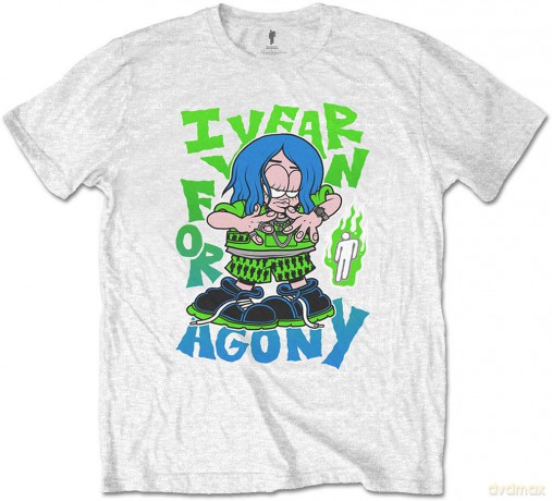 Billie Eilish: Unisex T-Shirt: Agony (White) (X-Large)
