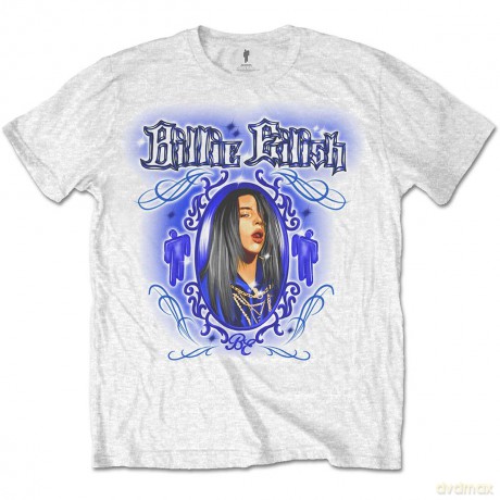 Billie Eilish: Unisex T-Shirt: Airbrush (White) (X-Large)