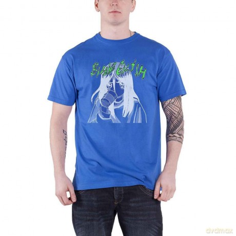Billie Eilish: Unisex T-Shirt: Anime Drink (Blue) (X-Large)