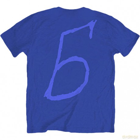 Billie Eilish: Unisex T-Shirt: Billie 5 (Blue) (Back Print) (Small)