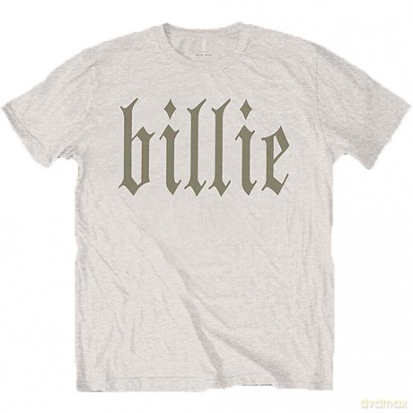 Billie Eilish: Unisex T-Shirt: Billie 5 (Natural) (Back Print) (Small)