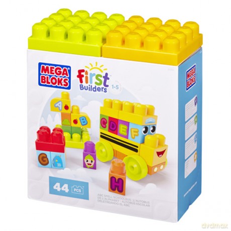 MEGA BLOKS Autobus do nauki literek zest [KLOCKI]