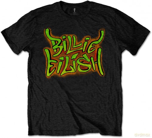 Billie Eilish: Unisex T-Shirt: Graffiti (Black) (Medium)