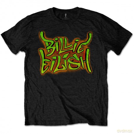Billie Eilish: Unisex T-Shirt: Graffiti (Black) (X-Large)