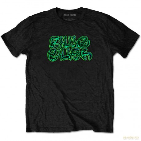 Billie Eilish: Unisex T-Shirt: Neon Logo (Black) (XX-Large)