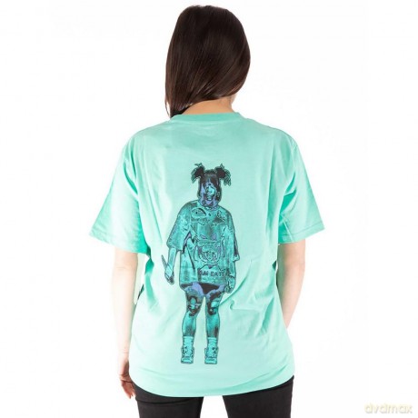 Billie Eilish: Unisex T-Shirt: Neon Logo Billie (Blue) (Back Print) (XX-Large)