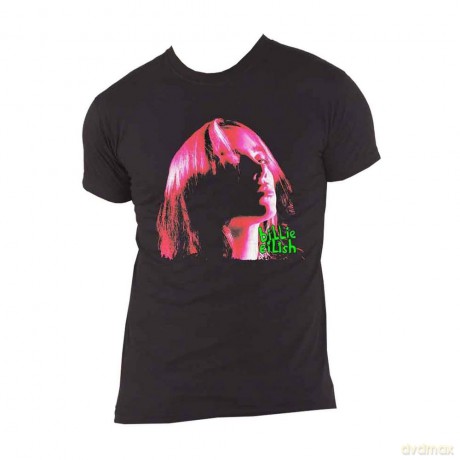 Billie Eilish: Unisex T-Shirt: Neon Shadow Pink (Black) (XX-Large)