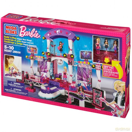 MEGA BLOKS Barbie Scena Rockowa [KLOCKI]
