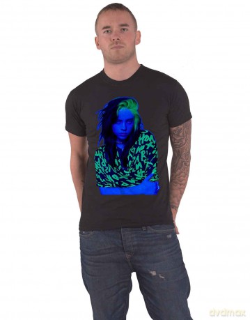 Billie Eilish: Unisex T-Shirt: Press Photo (Black) (XX-Large)