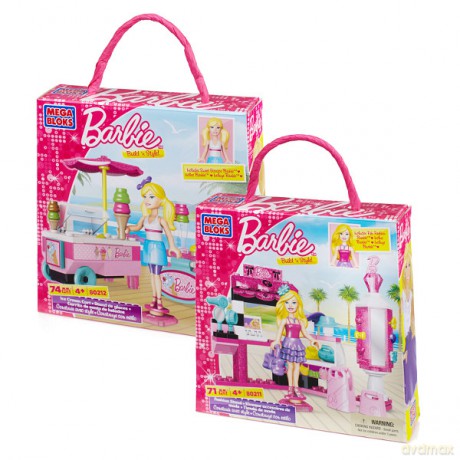 MEGA BLOKS Barbie stoisko z modą lody [KLOCKI]