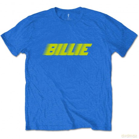 Billie Eilish: Unisex T-Shirt: Racer Logo (Mid Blue) (Large)