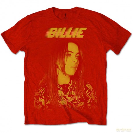 Billie Eilish: Unisex T-Shirt: Racer Logo Jumbo (Red) (X-Large)