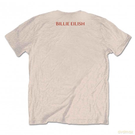 Billie Eilish: Unisex T-Shirt: Therefore I Am (Natural) (Back Print) (XX-Large)