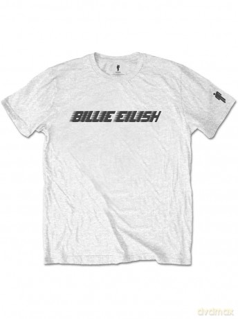 Billie Eilish: Unisex Tee: Black Racer Logo (Sleeve Print) (XX-Large)