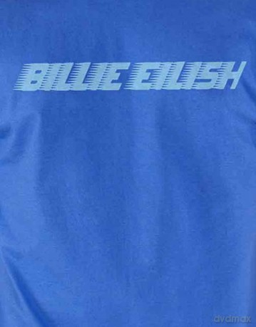 Billie Eilish: Unisex Tee: Blue Racer Logo (Sleeve Print) (X-Large)