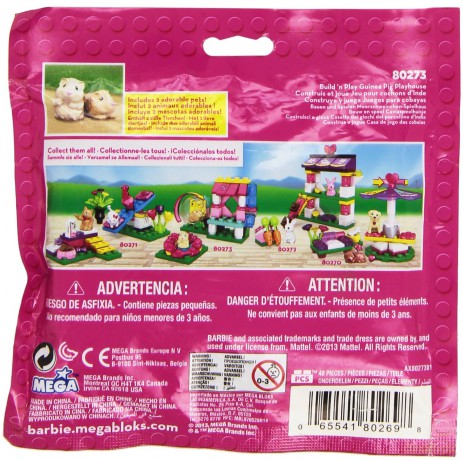MEGA BLOKS Barbie zwierzątka z akces.mix [KLOCKI]