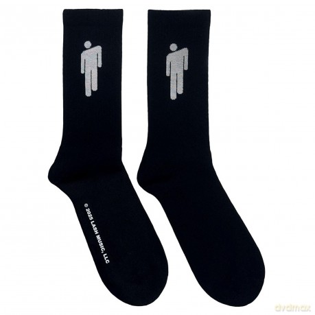 Billie Eilish: Unisex Terry Socks: White Blohsh (Black) (UK Size 4 - 7)