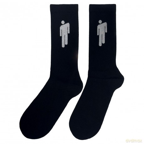 Billie Eilish: Unisex Terry Socks: White Blohsh (Black) (UK Size 4 - 7)